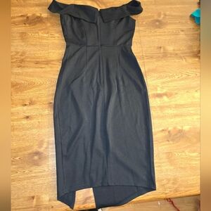 Black fitted dress